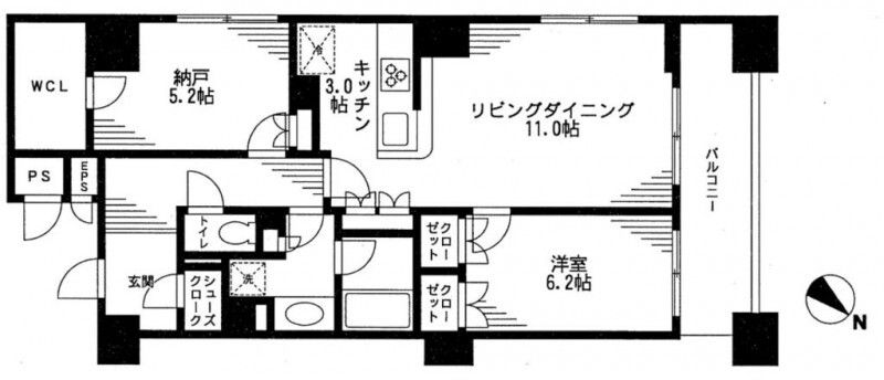 レジディア日本橋馬喰町の間取り