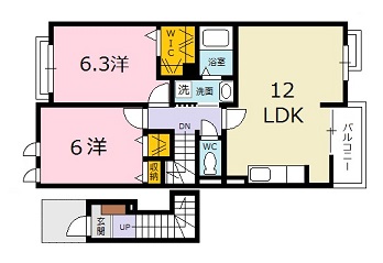 コンフルアンス　ＭIの間取り