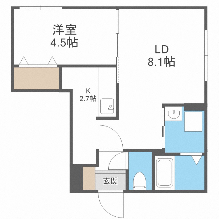 ｐａｔｉｏ豊平公園の間取り