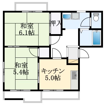 【和泉市室堂町のアパートの間取り】