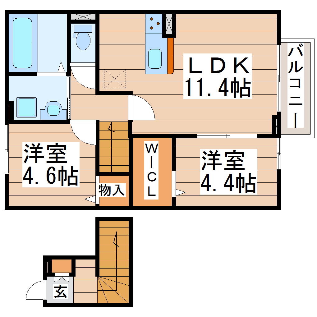 HaruHaruIIの間取り