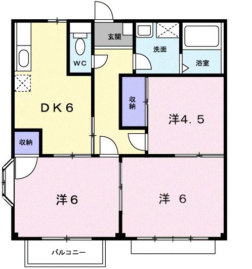 エリール岡本１０号の間取り