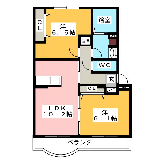 コーポ戸崎の間取り