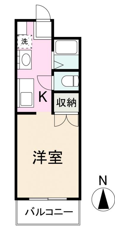 高松市松縄町のマンションの間取り