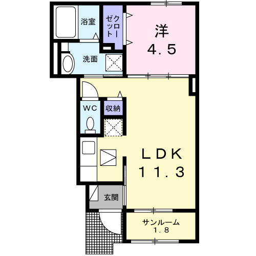 グリーングラスの間取り