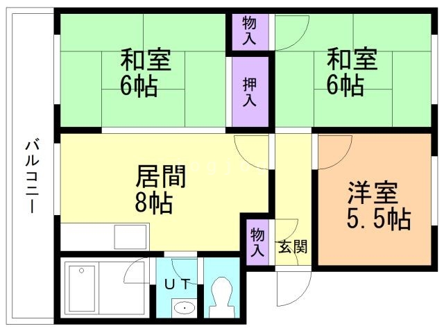 第二粕谷マンションの間取り