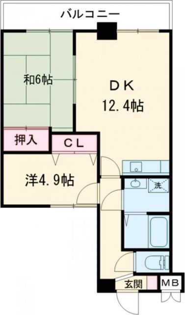 エスポワール蒲田第3レッツビルの間取り