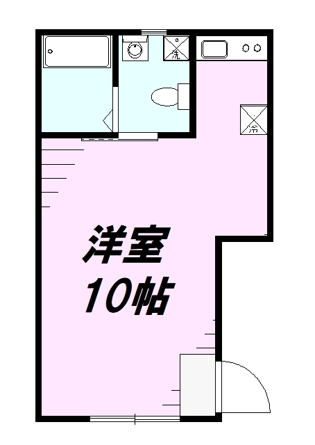 八王子市天神町のアパートの間取り