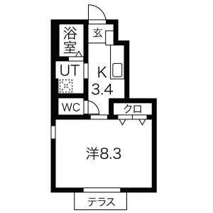 ヴィラージュの間取り