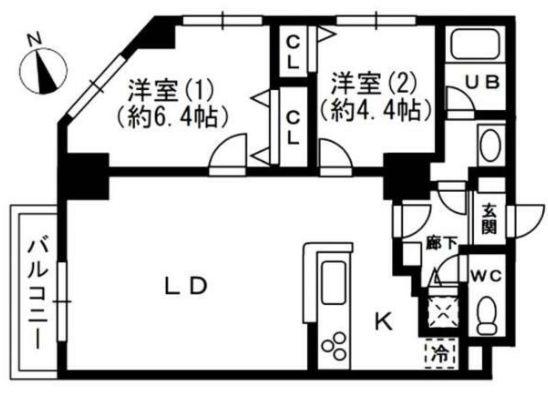 ＫＤＸレジデンス秋葉原の間取り