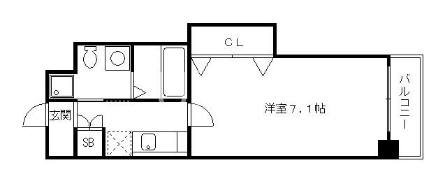 ＨＦ四条河原町レジデンスの間取り