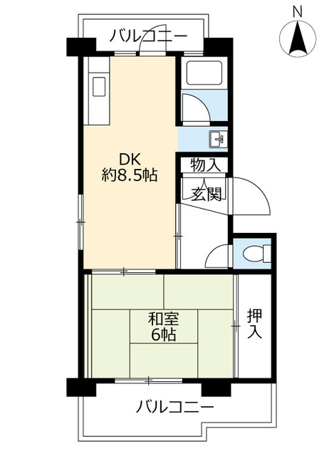 ＵＲ中央台の間取り