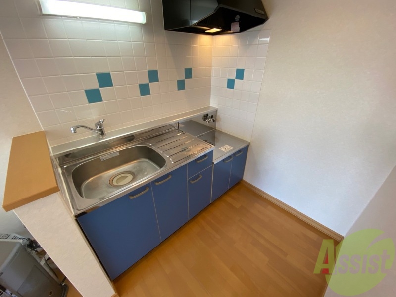 キッチン　清潔感がありお洒落なキッチンになっていました！