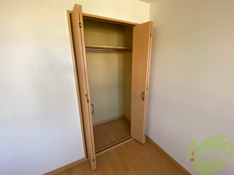 収納　洋室にはクローゼットがあるのですっきり片付きそうです。