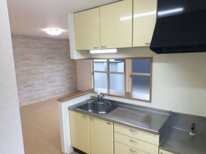 キッチン　対面キッチン（ガスコンロ対応）