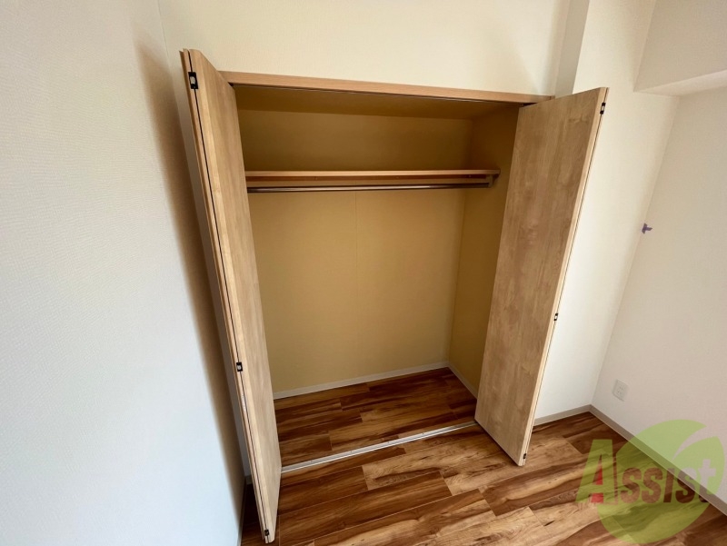 収納　洋室にはクローゼットがあるのですっきり片付きそうです。