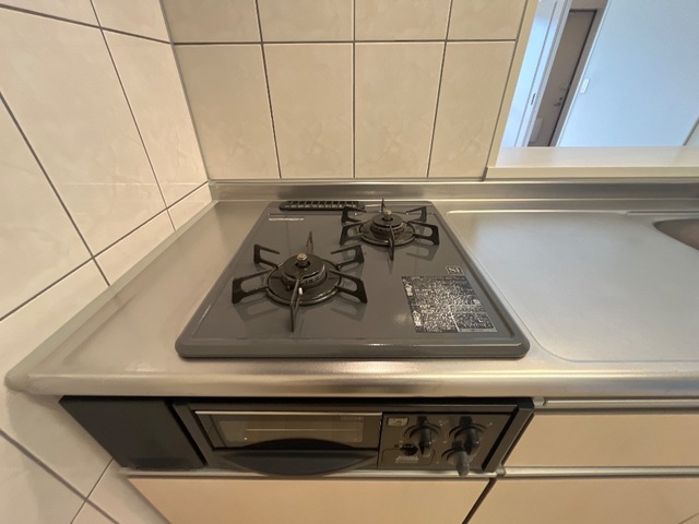 その他設備　グリル付2口ガスコンロ