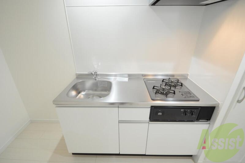 キッチン　２口ガスコンロのシステムキッチンですよ♪