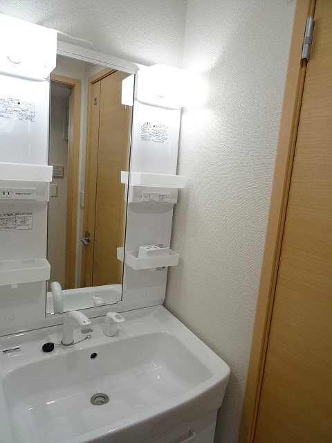 洗面設備　シャワー付き洗面台です。