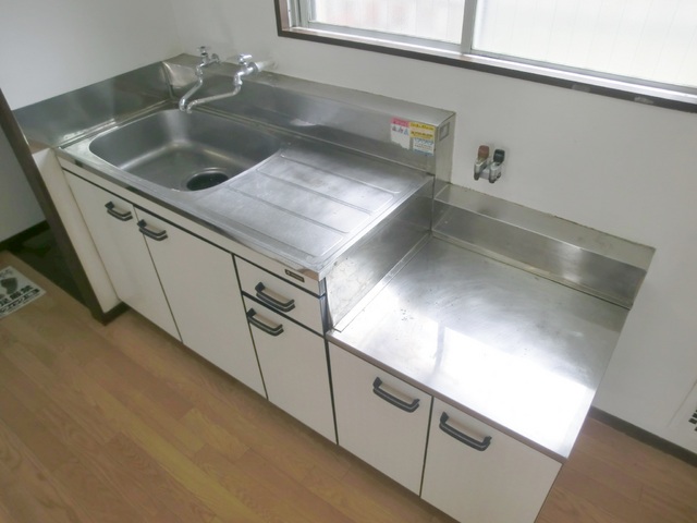 キッチン　２口コンロ設置可のキッチンです。