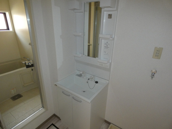 洗面設備　他号室のお写真です