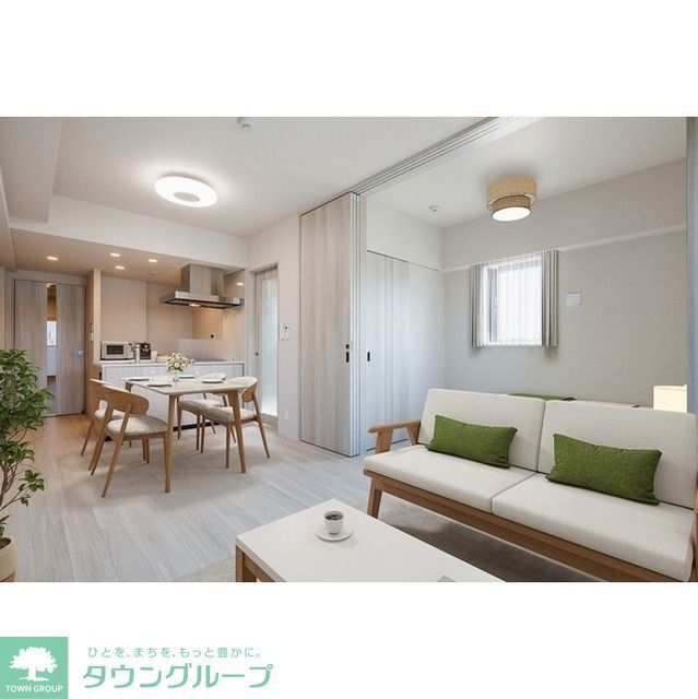 居室・リビング　家具・調度品等はCG加工です。実際の賃貸住居には含まれませ…