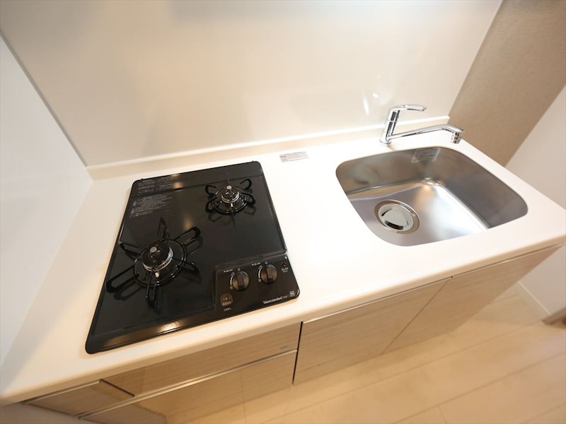 キッチン　システムキッチン　2口ガスコンロ