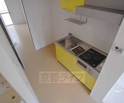 キッチン　２口ガスコンロ付きです