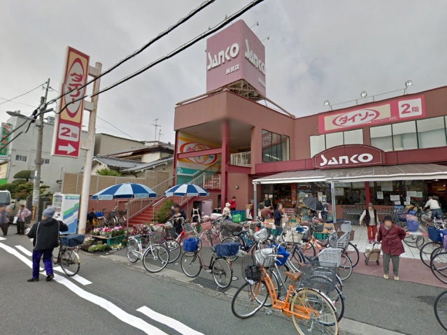 ショッピングセンター　ザ・ダイソースーパーサンコー長吉店（ショッピングセンター）まで171m