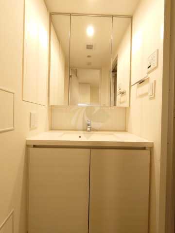 洗面設備　ザ・パークハビオ早稲田 同間取り写真