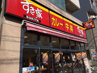 飲食店　すき家南大井店（飲食店）まで387m