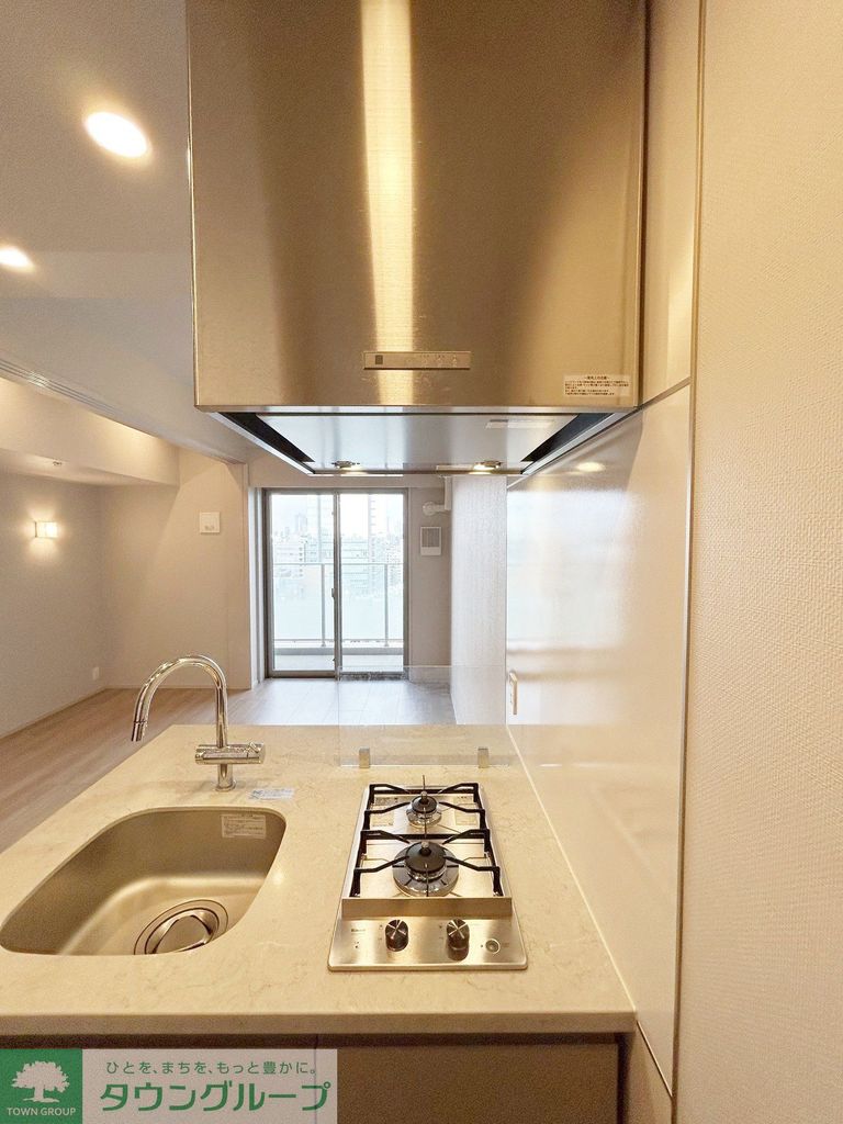 キッチン　2口ガスコンロ付き