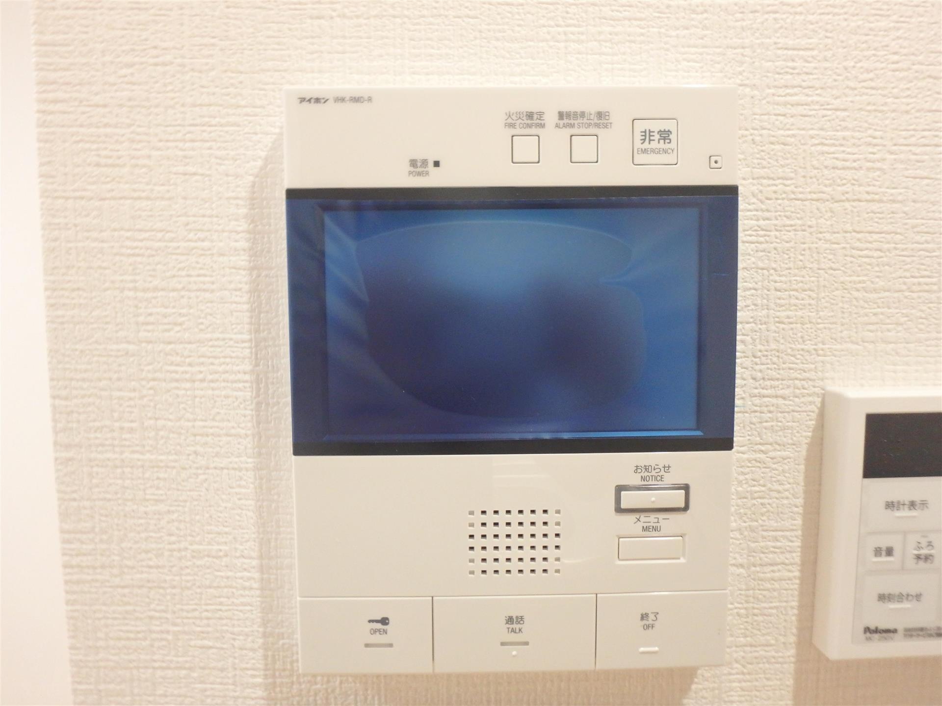 セキュリティ　録画機能付きのTVモニターホンです