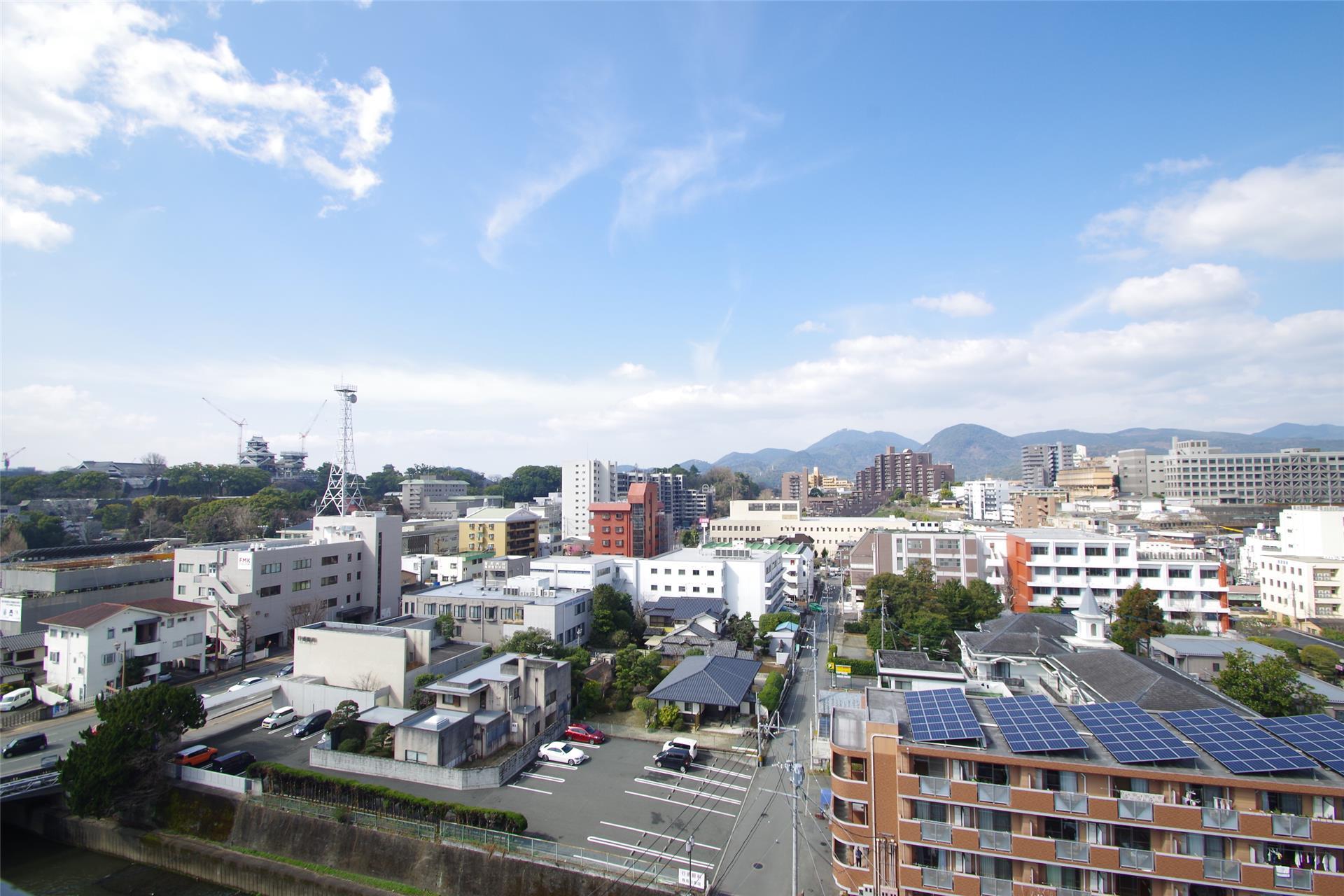 眺望　熊本城が見えます♪
