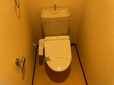 トイレ　落ち着いた色調のトイレです