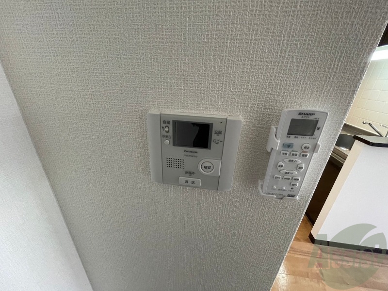 セキュリティ　インターホンで来客確認ができます。安心ですね。