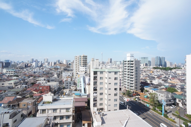 眺望　バルコニーからの眺望　※２０２４年４月１２日撮影したものです
