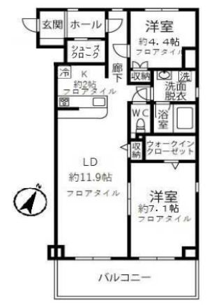 あい蘭道八番館の間取り写真