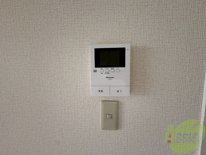 セキュリティ　来客時にはこちらのチャイムが鳴りますよ。