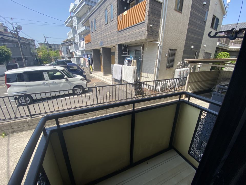 バルコニー　南西向きのお部屋です