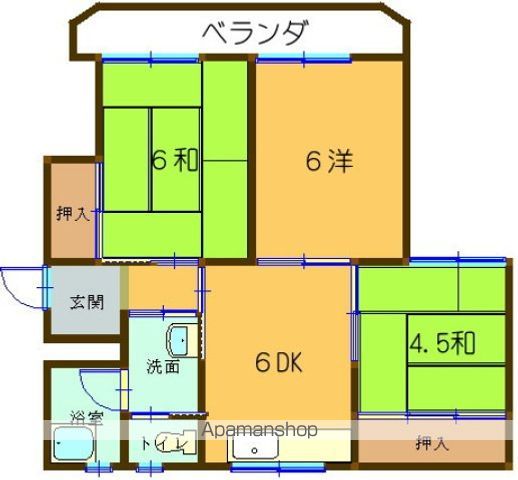 温品ビルの間取り写真