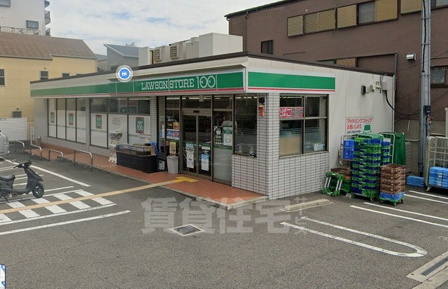 コンビニ　ローソンストア100　近鉄今里駅前店（コンビニ）まで593m