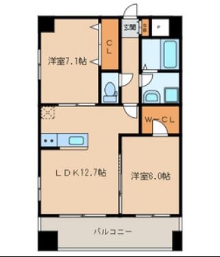 2LDK Mansion in Hakata-ku, Fukuoka, Fukuoka — photo 2 of 3