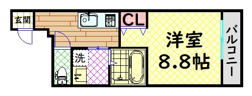 フジパレス鳳中町III番館の間取り写真