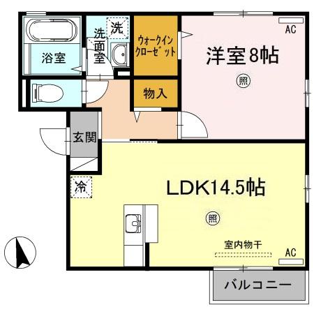 リビングタウン湖山 A棟の間取り写真