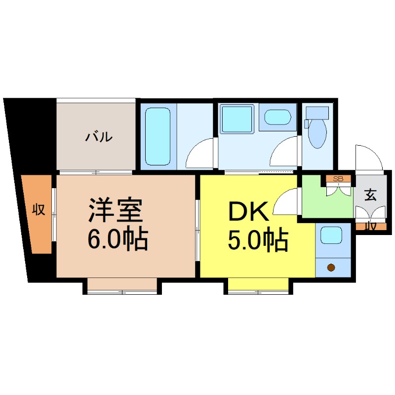 地下鉄東山線 池下駅 徒歩3分 10階建 築31年の間取り写真