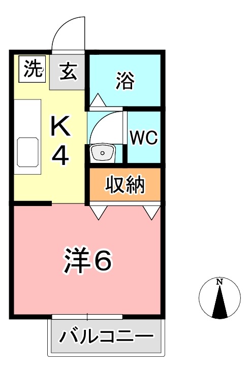 ベルミィ鴨方の間取り写真