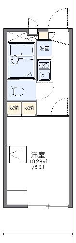 レオパレスQUATREの間取り写真