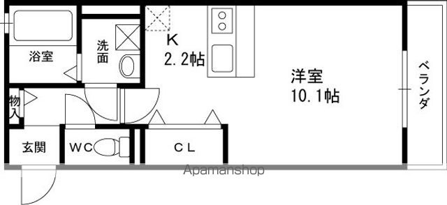 京阪本線 香里園駅 徒歩5分 3階建 築19年の間取り写真