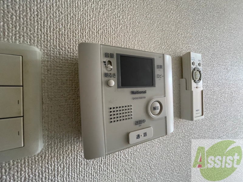セキュリティ　インターホンで来客確認ができます。安心ですね。